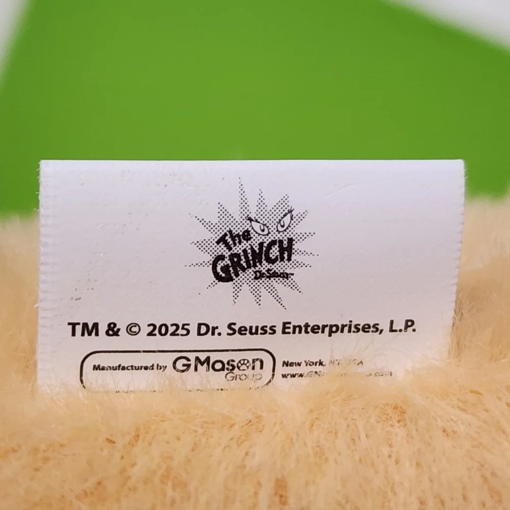 The Grinch Max Dog Plush Toy with Squeaker & Crinkle Sounds - New With Tags